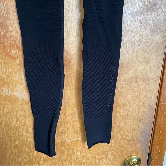 Free People Movement Black Yoga Leggings with netting design - Picture 9 of 10